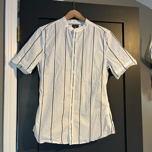 White Striped Men's Shirt